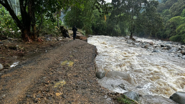 Más de 1.500 personas quedaron incomunicadas en Betania por las lluvias