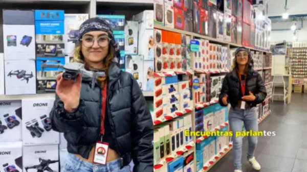 Influencer descubrió bodega tecnológica en Bogotá y causa furor en redes: audífonos desde $3.500