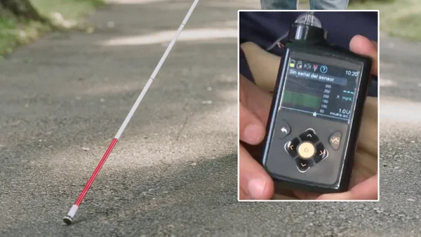 Una pareja que perdió la vista por la diabetes está esperando equipos para controlar su enfermedad Una pareja que perdió la vista por la diabetes está esperando equipos para controlar su enfermedad