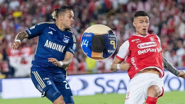 ¿Camisetas de Millonarios en el camerino de los árbitros durante el clásico?: denuncia de Santa Fe