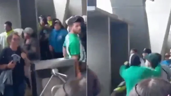 Hinchas de Nacional protagonizaron violentos desmanes en las entradas de El Campín: agredieron a personal de logística