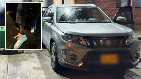 Ladrón con brazalete del Inpec fue capturado después de robar una camioneta en Bogotá