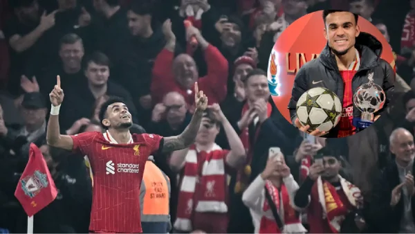 "Trataré de buscar la pelota, no la encuentro": divertido momento de Luis Díaz tras su triplete "Trataré de buscar la pelota, no la encuentro": divertido momento de Luis Díaz tras su triplete