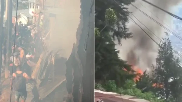 Grave emergencia por incendio en Medellín: varias viviendas quedaron afectadas