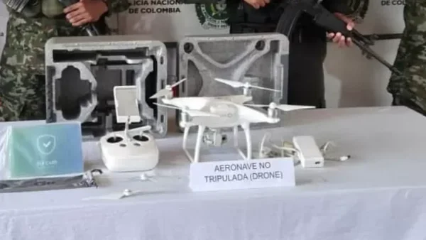 Este era el dron que utilizaban disidencias de las Farc para espiar a la Policía en Tolima