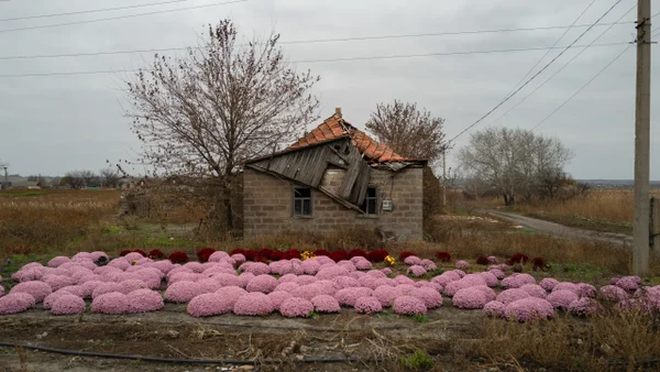 Así es la vida en un pueblo casi fantasma devastado por la guerra en Ucrania