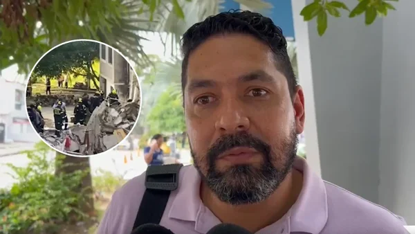 "El edificio se desploma en mis narices": papá de menores rescatados en torre desplomada en Barranquilla