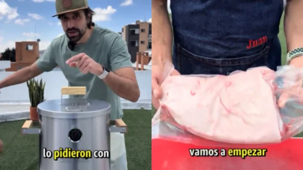 ¡Barril a prueba! Tiktoker y chef opinaron sobre el asador más barato del momento: video