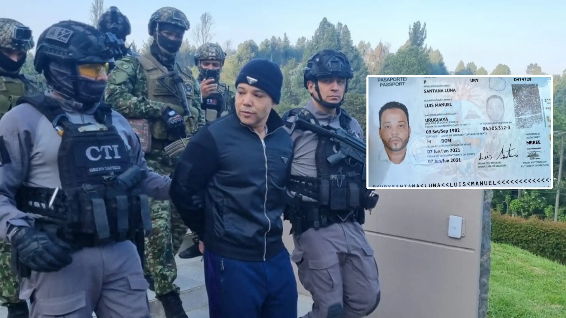 Erick Mosquea Polanco, capturado en Cundinamarca