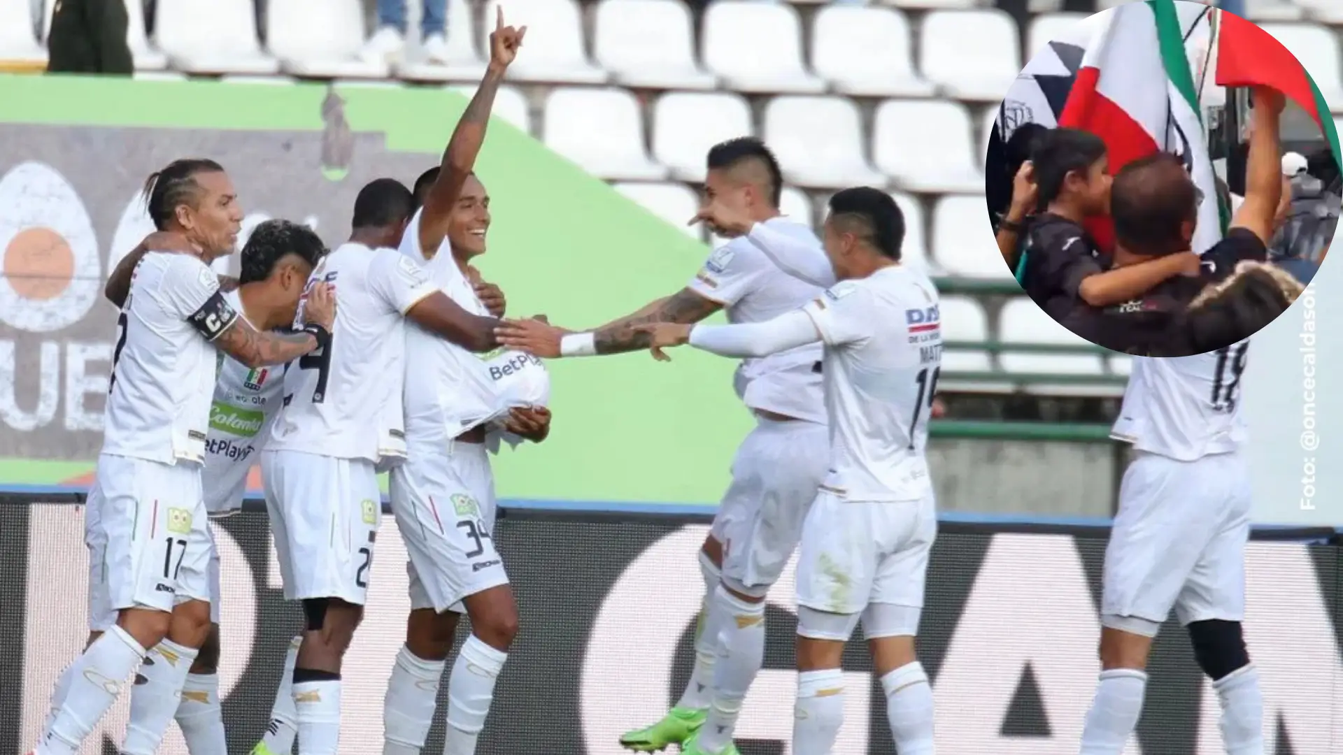 Hinchas despiden al Once Caldas.