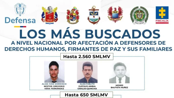 Los más buscados en Colombia: ofrecen millonadas por ‘Iván Mordisco’, ‘Pablito’ y Moisés Bautista