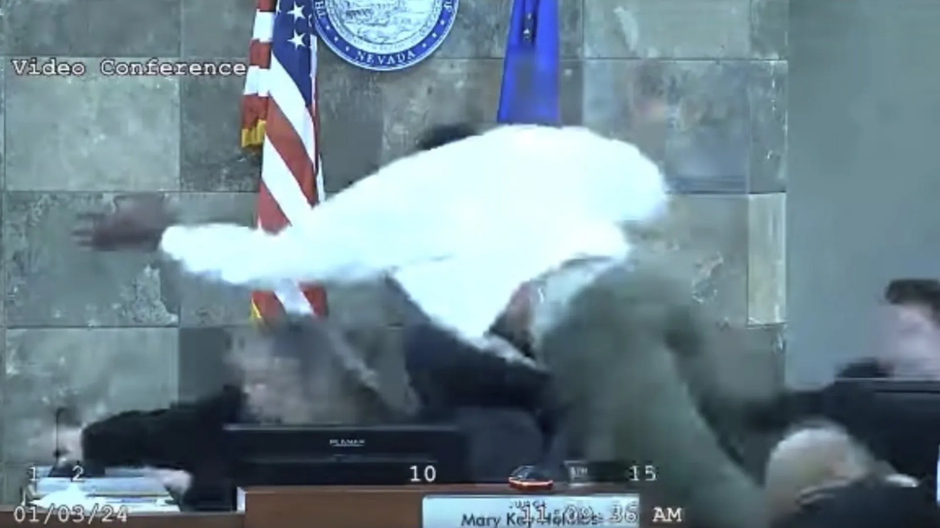 Deobra Redden, el hombre que se abalanzó contra una jueza