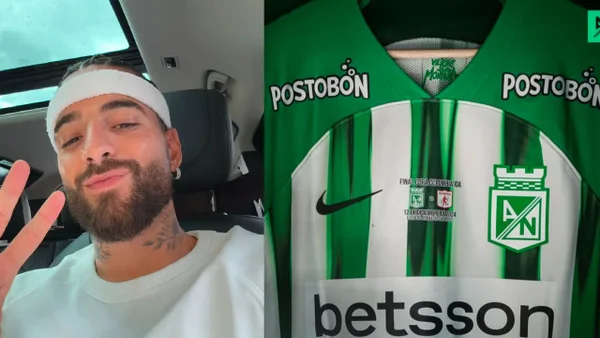 Foto: así fue como Maluma apoyó a Atlético Nacional en la final de la Copa BetPlay