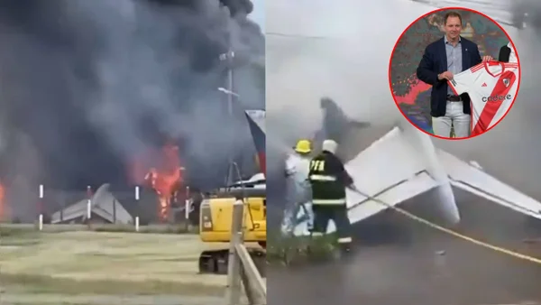 Avión que chocó en Buenos Aires y dejó dos víctimas mortales pertenecía al presidente de River Plate Avión que chocó en Buenos Aires y dejó dos víctimas mortales pertenecía al presidente de River Plate