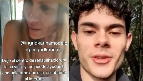 Ingrid Karina, la exmodelo en situación de calle escapó de su centro de rehabilitación: esto dijo su hijo