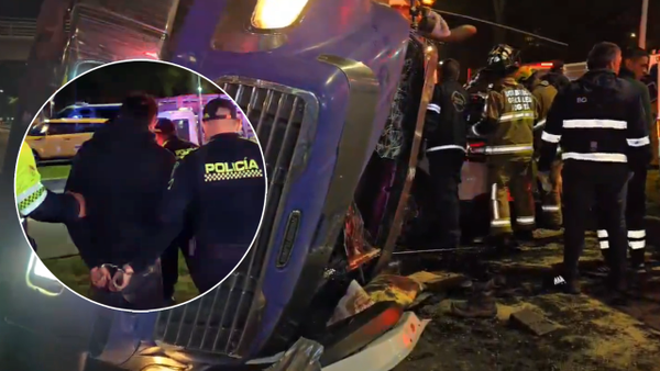 A la cárcel el hombre señalado de robarse una tractomula, y que terminó en grave accidente en Bogotá