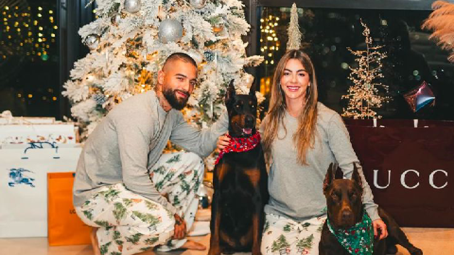 Maluma y su lujosa celebración de Navidad junto a Susana Gómez y París: fotos