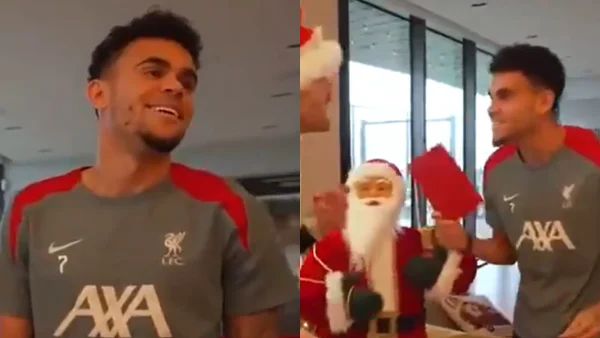 ¡Sorpresa! Luis Díaz recibió regalo de sus compañeros y no pudieron parar de reír