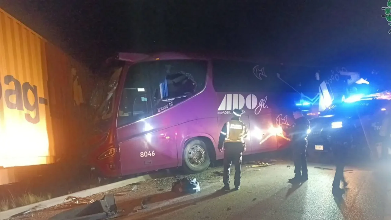 Grave accidente de entre bus y camión en México deja ocho muertos y 27 ...