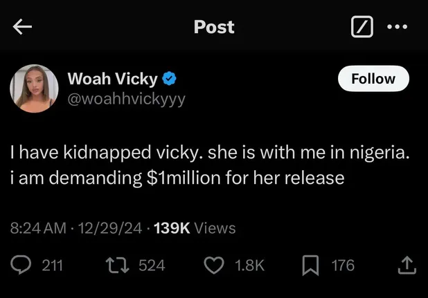 Influencer fingió secuestro.