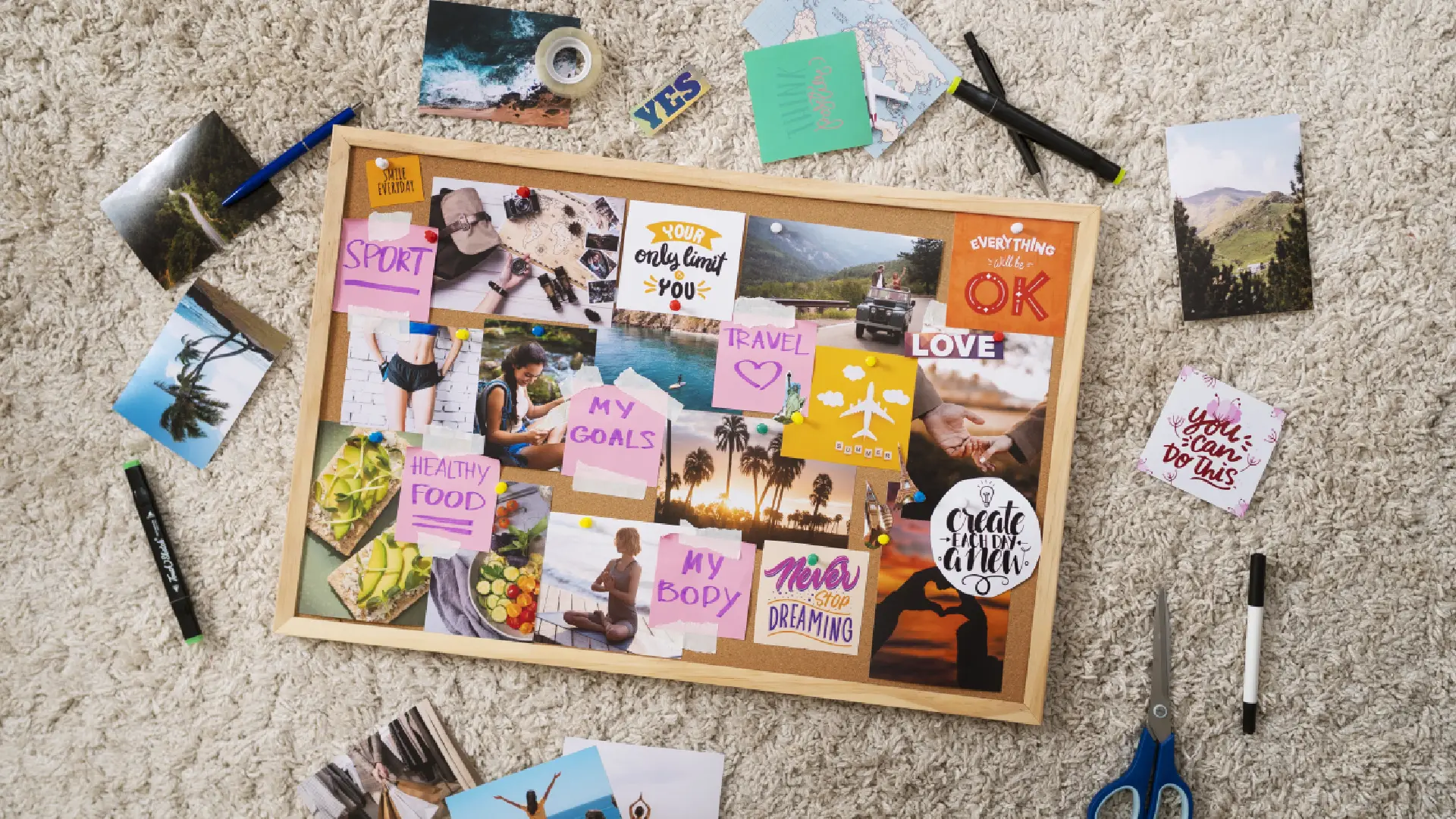 Cómo hacer un mapa de sueños o vision board