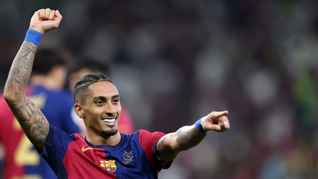 Barcelona revalida la Supercopa ante el Real Madrid con doblete de Raphinha