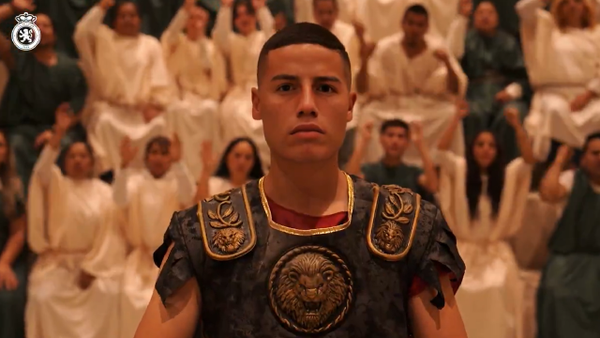 "Decimus": James Rodríguez encarnizó a un gladiador romano en el video de presentación de León "Decimus": James Rodríguez encarnizó a un gladiador romano en el video de presentación de León