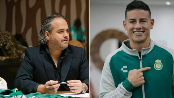 Presidente de León revela detalles de cómo ganó la puja por James Rodríguez: "no fue difícil"