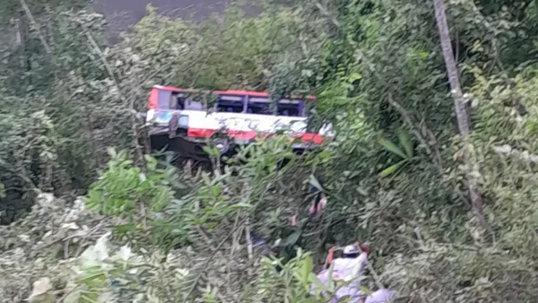 Reportan accidente en la vía La Peña – Tobia: bus de transporte público cayó en un abismo