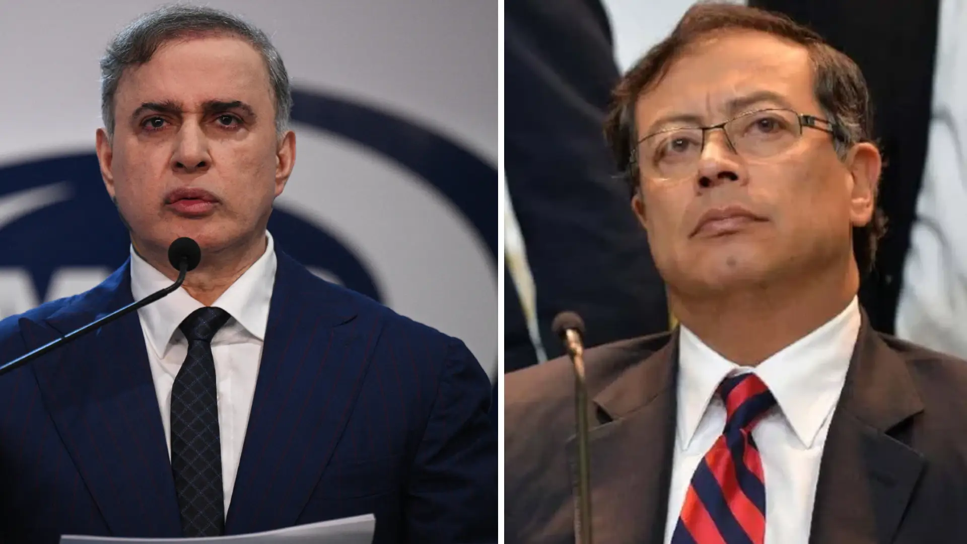 Tarek William Saab y Gustavo Petro.
