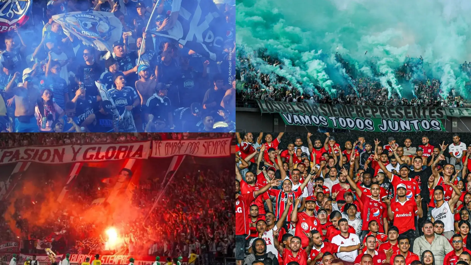 La mejor hinchada de Colombia.