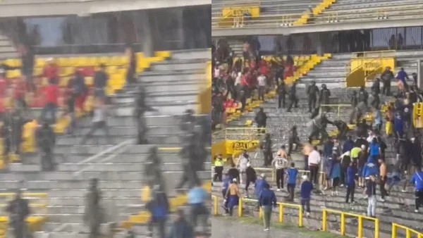 Hinchas de Millonarios y América protagonizaron peleas en El Campín