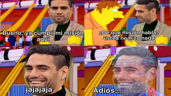 La partida de Falcao de Millonarios desató una ola de memes: hinchas rivales celebran sin piedad