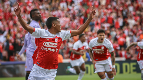 Santa Fe necesitó 18 segundo para anotar su primer gol en la Liga 2025-I: video