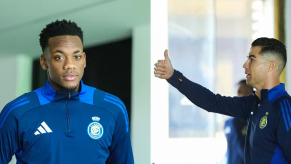 Así fue el particular recibimiento de Cristiano Ronaldo a Jhon Durán en el Al Nassr