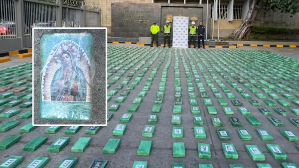 "Hasta con marquillas de la Virgen": así incautaron gigantesco cargamento de cocaína escondido en bananos