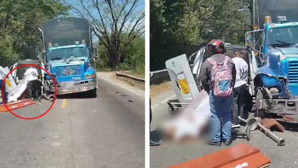 En video: ataúd 'salió volando' tras accidente de carro funerario y el cadáver quedó en la vía En video: ataúd 'salió volando' tras accidente de carro funerario y el cadáver quedó en la vía
