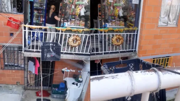 Colombiana tiene una tienda en el balcón de su apartamento y causa furor en internet: video Colombiana tiene una tienda en el balcón de su apartamento y causa furor en internet: video