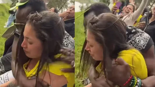 Esta fue la desgarradora reacción de Karol Samantha tras ver a 'Epa Colombia' desde afuera de la cárcel