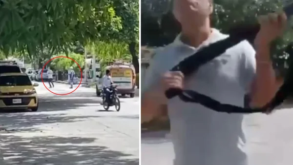 VIDEO | Hombre apuntó con una escopeta a operario de Air-e por suspensión de servicio en Santa Marta