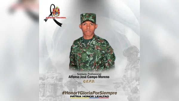 Soldado fue asesinado en Teorama, Norte de Santander durante combates con el ELN