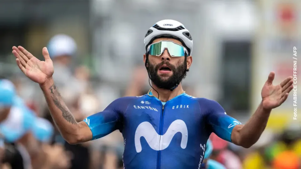 Fernando Gaviria rozó el triunfo en la cuarta etapa del UAE Tour 2025: video