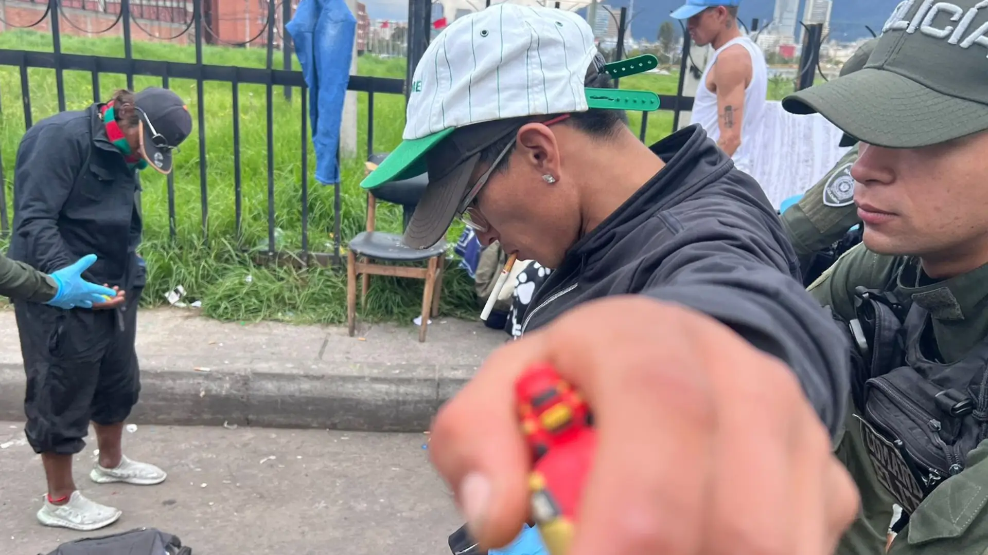 Operativo en San Bernardo.