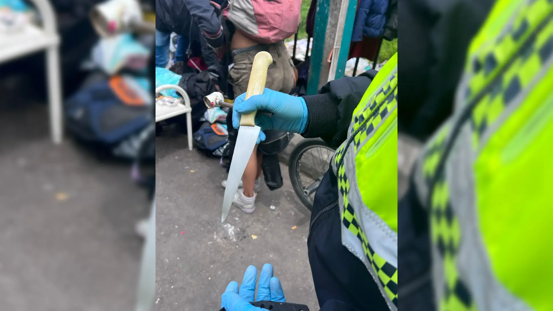 Operativo en San Bernardo. 