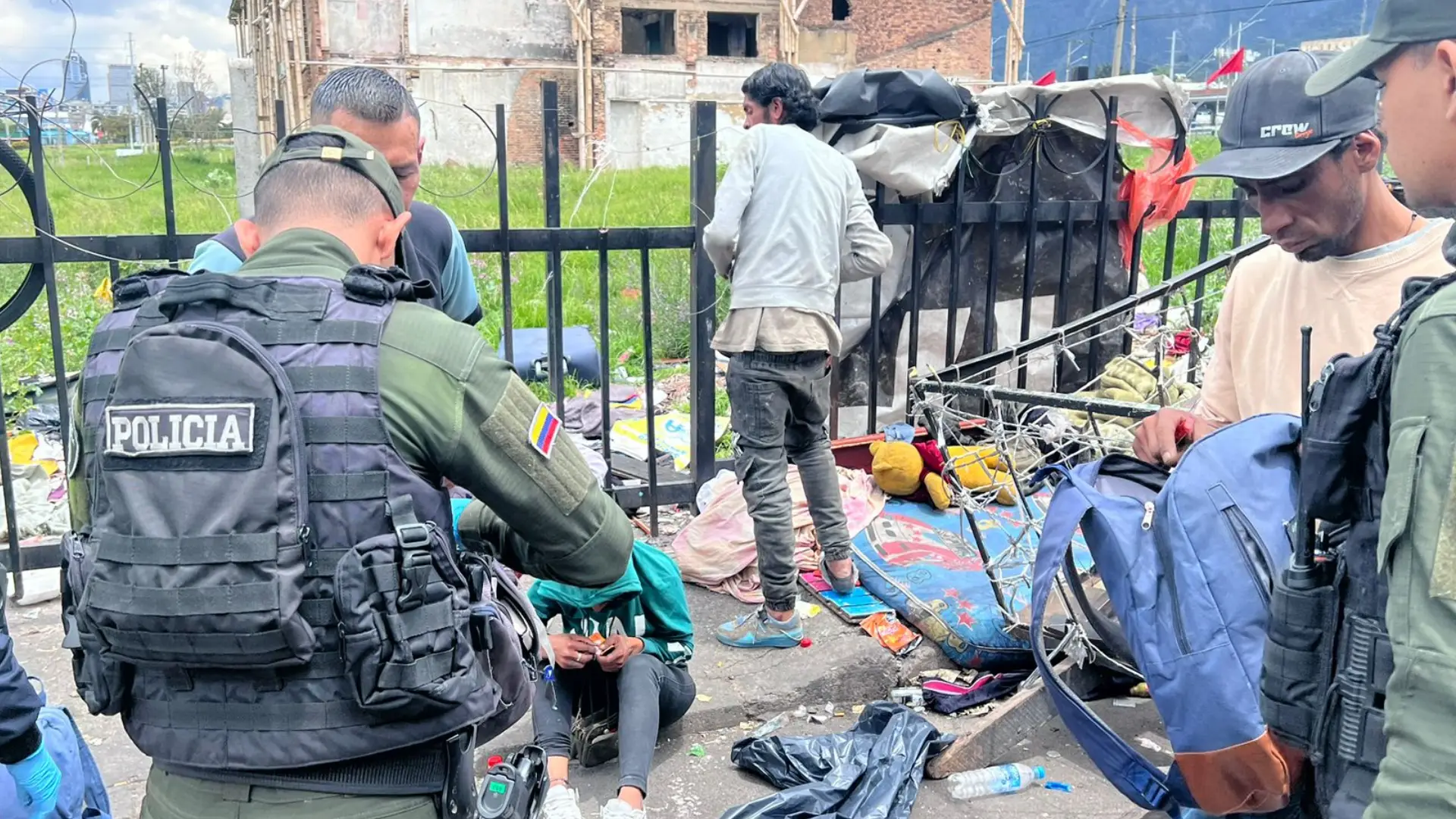 Operativo en San Bernardo. 