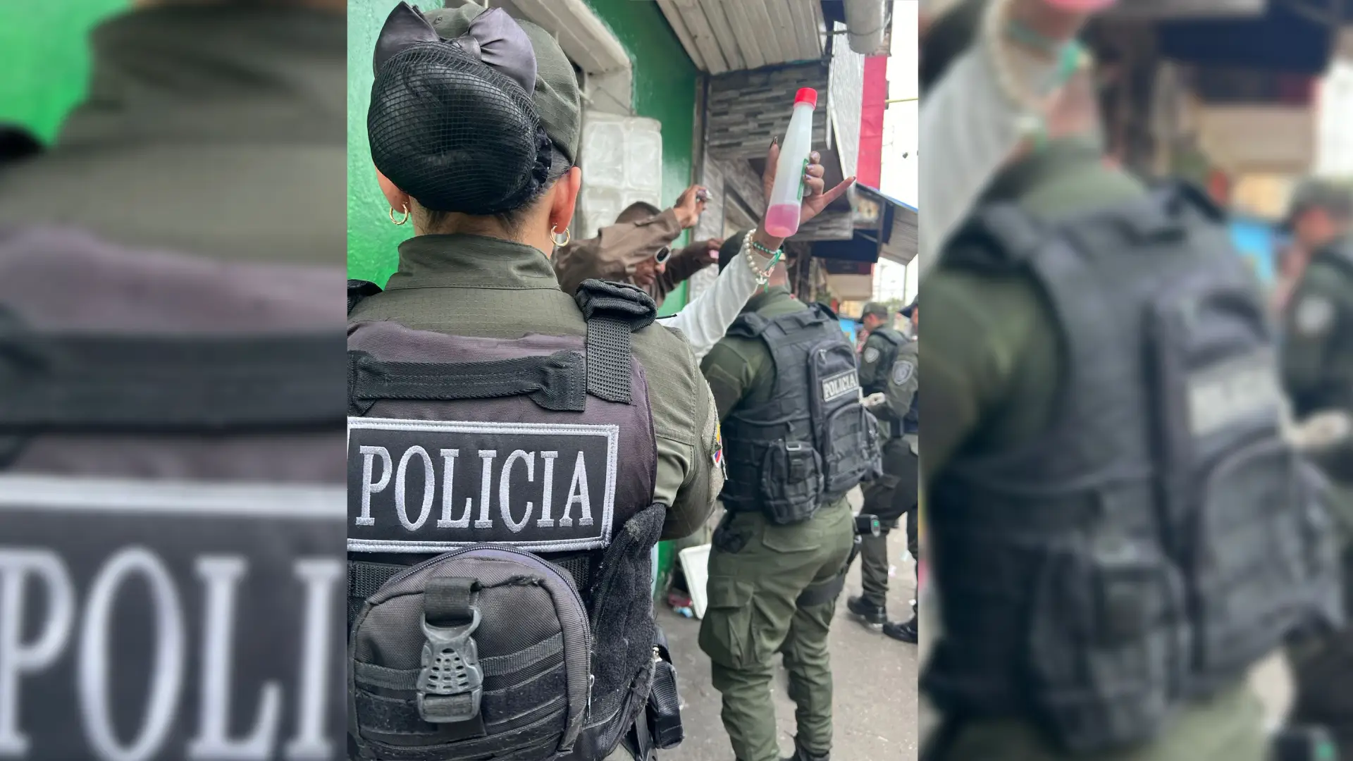 Operativo en San Bernardo. 