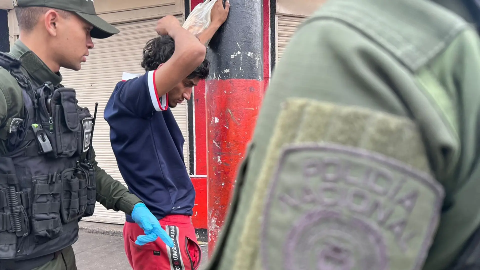 Operativo en San Bernardo.