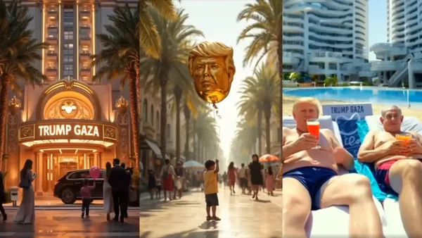 Donald Trump y el polémico video con inteligencia artificial sobre la "nueva Gaza"