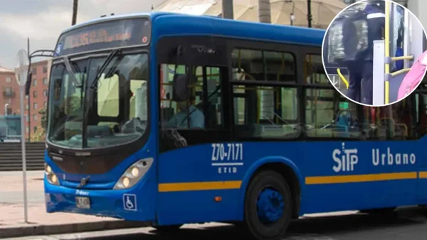 Músico destrozó ventana de un SITP tras no recibir dinero y discutir con el conductor: video