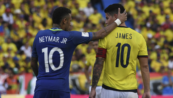 Selección Colombia se reencontrará con Neymar, su 'bestia negra'